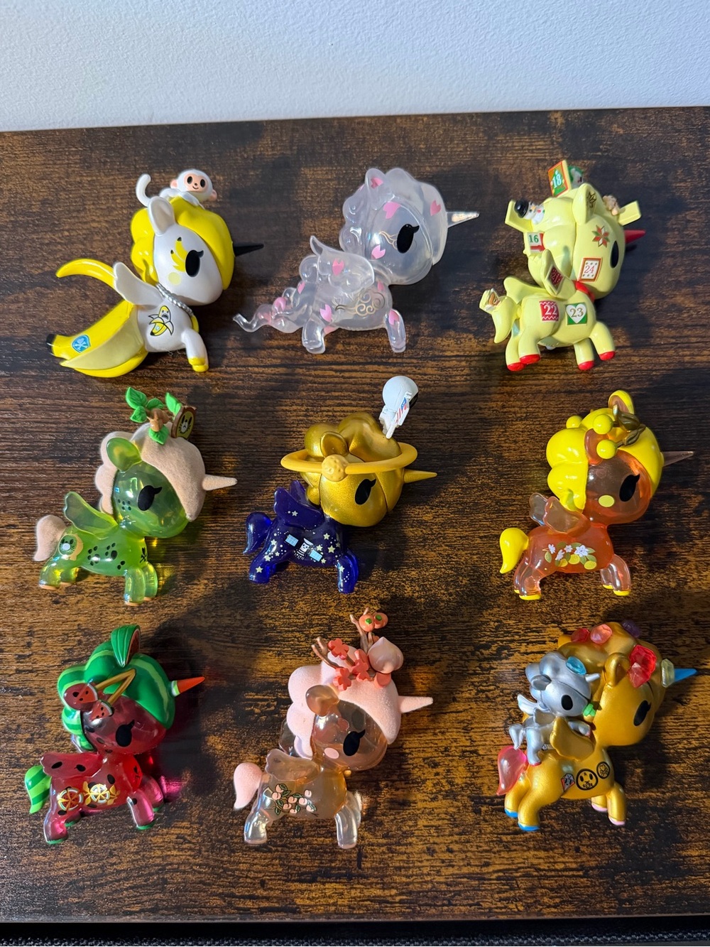 (9) Tokidoki Unicorno figures